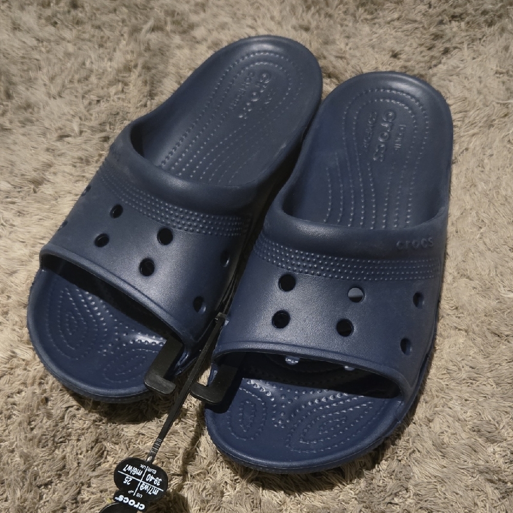 CROCS Mens Navy Blue Sandals